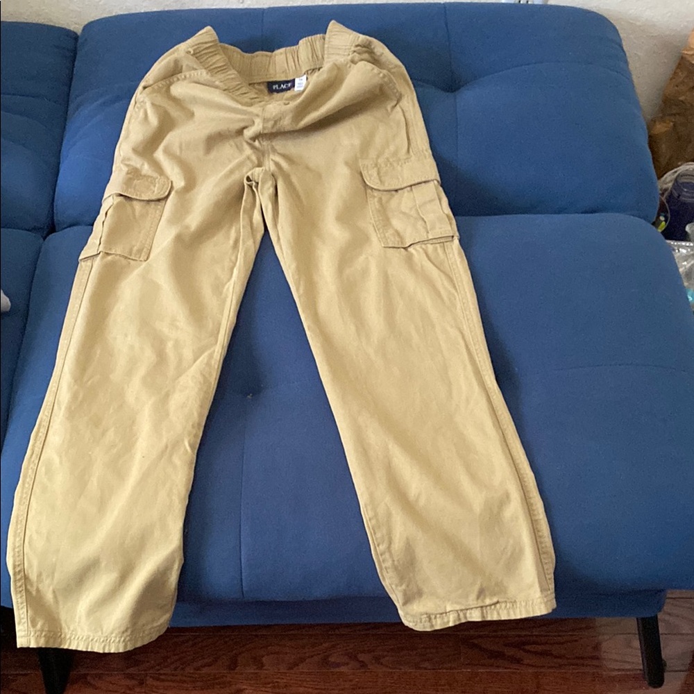 The Children's Place Tan Cargo Pants Relaxed Fit